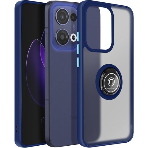 AVIZAR Ohišje za Oppo Reno 13 Magnetni obroč prozoren hrbet, Modra noč, (5000016659) Cene