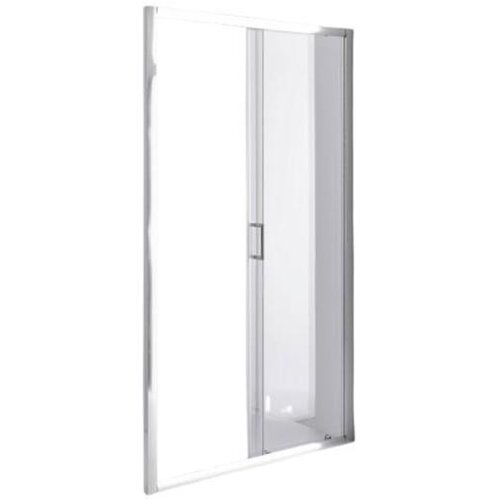 Mb M-B vrata za tu&amp;scaron; SLIDE, 130x200 cm, steklo, krom, prozorno, 6 mm Slike