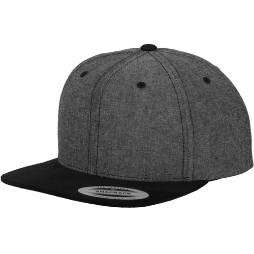 Flexfit Chambray-Suede Snapback blk/blk