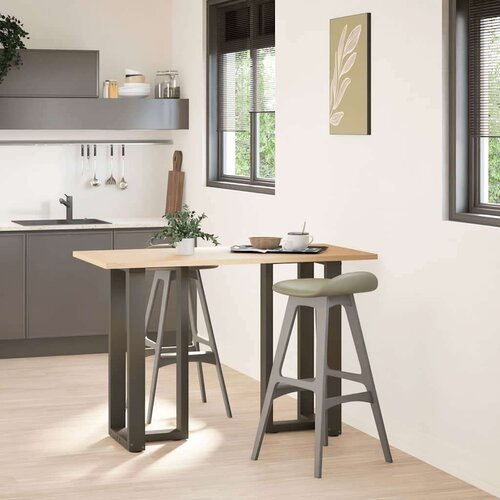  Noge barski stol T-oblika 2 kom 40x35x(90-91) cm čelik Slike