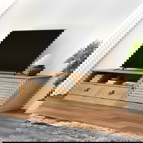 vidaXL TV omarica VIGO 156x40x40 cm trdna borovina Cene