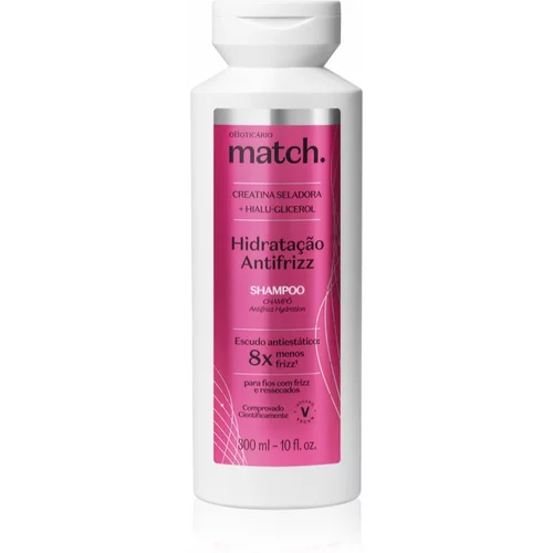 oBoticário Match hidratantni šampon anti-frizzy 300 ml