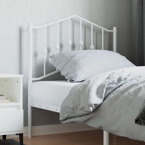  The Living Store Kovinsko vzglavje belo 80 cm - Vzglavje, (21453860) Slike