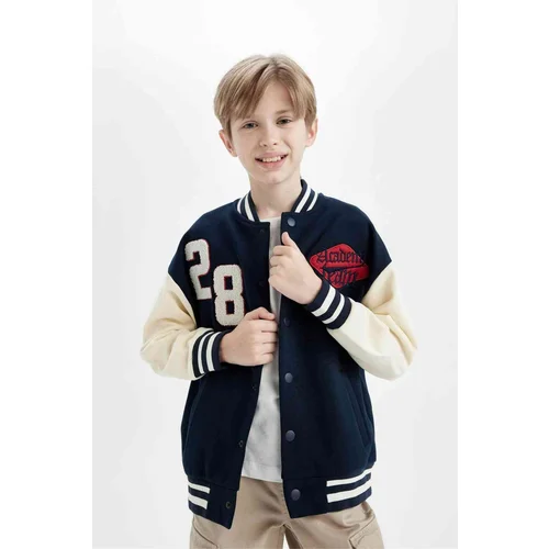 Defacto Boys College Collar Bomber Cardigan