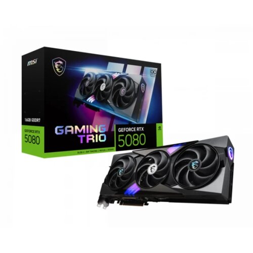 MSI Grafička kartica RTX 5080 Gaming Trio OC, 16GB, GDDR7, V531-005R SVGA Cene