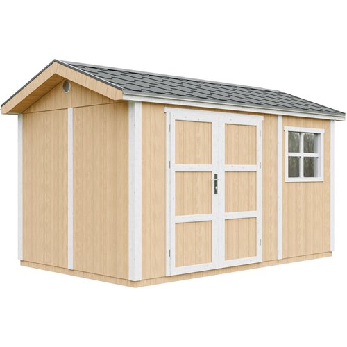 Timbela Vrtna hišica vrhunske kakovosti 8,68 m² - V252x250x412 cm - s tlemi in bitumenskimi ploščicami - M914A-HARVEST HONEY, (5000117200) Cene