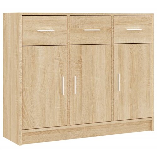 Maison Chic Komoda - Predalnik sonoma hrast 91x28x75 cm inženirski les, (21717543) Slike