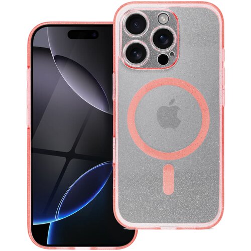  Futrola CLEAR MAGSAFE za Samsung S25 Ultra roze sa sljokicama Cene