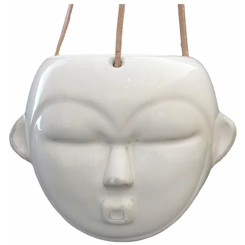 PT LIVING bijela viseća tegla mask, visina 15,2 cm