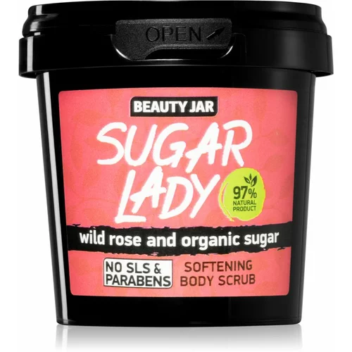Beauty Jar Sugar Lady piling za telo z vonjem maline 180 g
