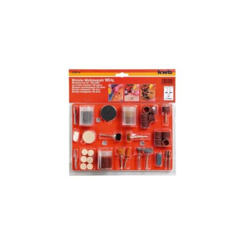 KWB 105-dijelni set rezervnog pribora za brusilicu za graviranje 105/1 Slike