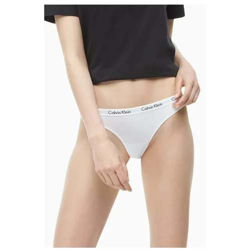 Calvin Klein White Thongs with White Rubber Thong Strings - Women