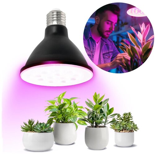  LED sijalica za rast biljaka VITABLOOM E27/9W/230V 1200K crna - Brilagi Cene
