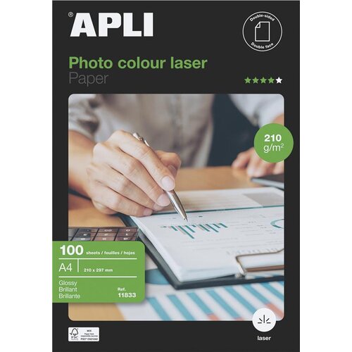 Apli Foto papir A4 Laser Glossy 210g 100 listov, (20366160) Cene