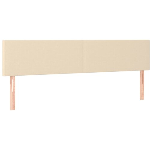 Maison Chic Posteljno vzglavje - Vzglavna omarica 2 kosa krem 80x5x78/88 cm blago, (22077190) Cene