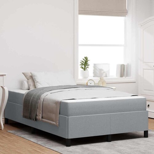 vidaXL Krevet s opruga kutije Svijetlo siva, Crna 120 x 200 cm Cene