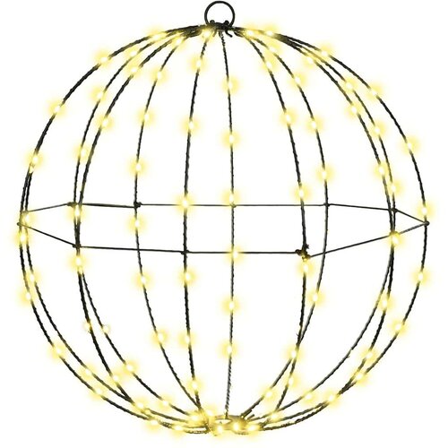 VidaXL Žogica med 120 LED Toplo bela 40 cm Kovina Slike