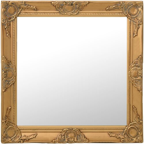 vidaXL Zidno ogledalo u baroknom stilu 60 x 60 cm zlatno Cijene