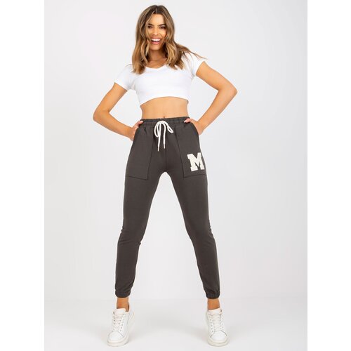 RELEVANCE Sweatpants-RV-DR-7859.02P-dark khaki Slike