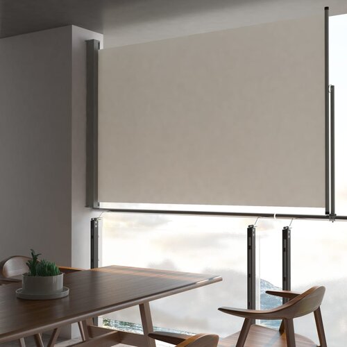 vidaXL Zložljiva stranska tenda za teraso 160x300 cm krem Cene