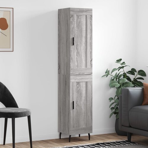 vidaXL Visoka komoda siva sonome 34 5x34x180 cm od konstruiranog drva Cene