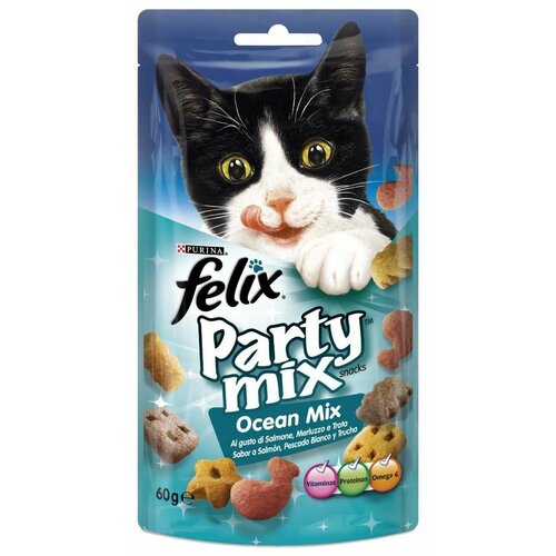 Felix Party Mix poslastica za mačke Ocean Mix 60g Slike