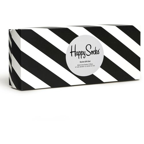 Happy Socks 4 - pack classic black & whites gift set muške čarape XCBW09_9150 Slike