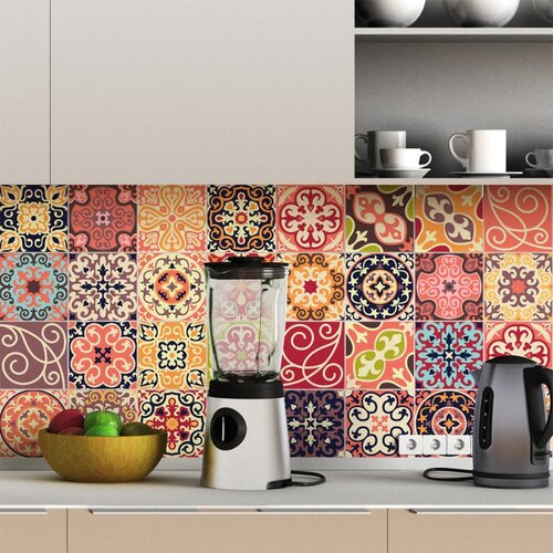 Ambiance Komplet 30 stenskih nalepk Cement Tiles La Valette, 10 x 10 cm Cene