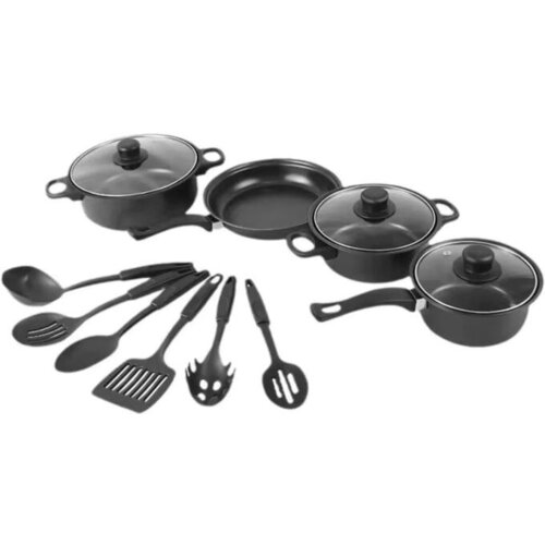 Ggdoo Kuhinjski set od 13 delova, crni Slike