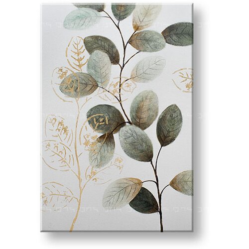 Slikana slika na platnu lišće 60x90 cm Slike