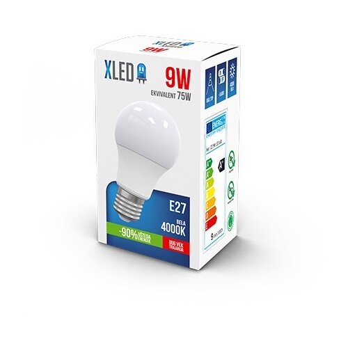 Xled E27 9W NB LED Sijalica 4000K,800Lm Cene