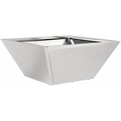  Vrtna saksija Srebrno 35 x 35 x 15 cm Nehrđajući čelik Slike