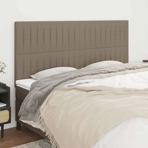  Uzglavlje boje taupe 180x5x118/128 cm tkanina Slike