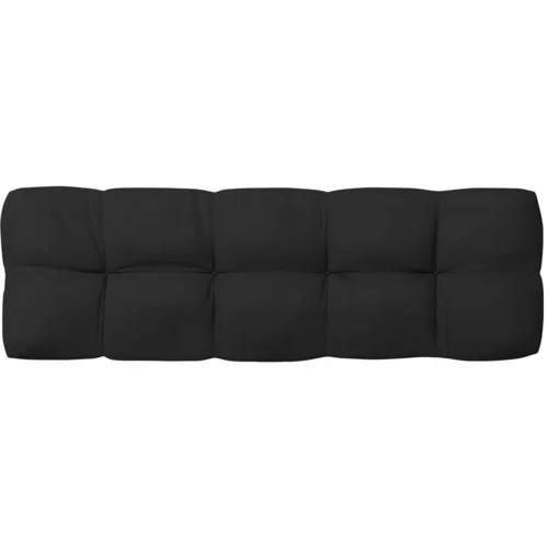vidaXL jastuk za sofu od paleta crni 120 x 40 x 10 cm