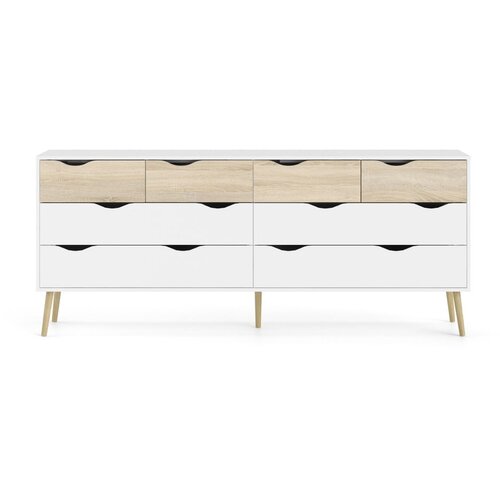 Tvilum bijela komoda Oslo, 195,7 x 81,7 cm Cene