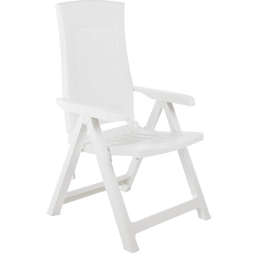 Maison Chic Nastavljivi vrtni stoli - Stol za vrt 2 kosa plastika bele barve JS59, (21877516) Cene