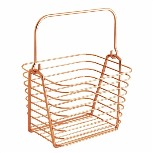 iDesign oranžna kovinska viseča košara InterDesign, 21,5 x 19 cm