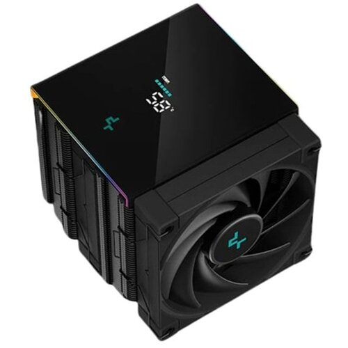 DeepCool CPU Cooler - AK620 ZERO DARK (28 dB; max, 117,21 m3/h; 4pin priključak, 6 kom heatpipe, 2x12cm, PWM) Slike