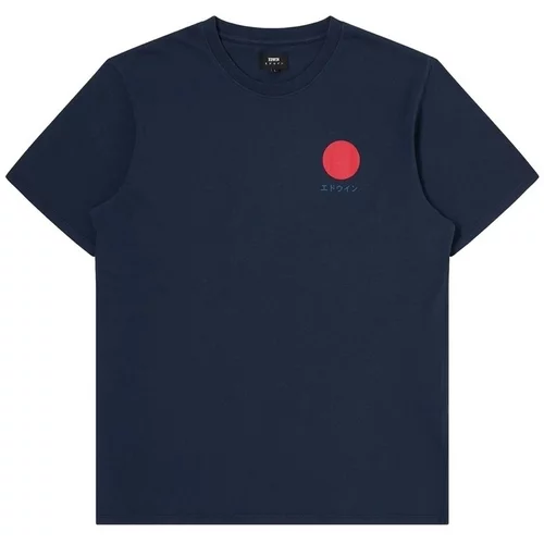 Edwin Majice & Polo majice Japanese Sun T-Shirt - Navy Blazer Modra