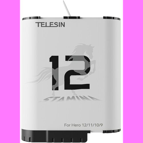 GoPro Telesin Stamina v2 baterija visokih performansi za Hero 12/11/10/9 Slike