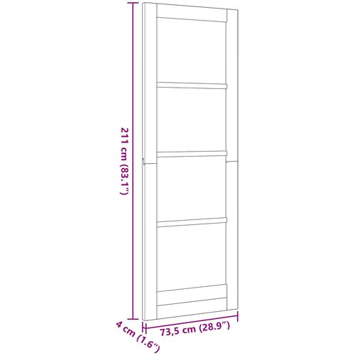  Unutarnja vrata Bijela 73,5 x 211 cm &amp;Scaron;perploča Slike