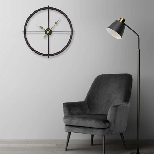 Wallity Zidni sat Scandinavian, 66x66 cm, Crni Slike