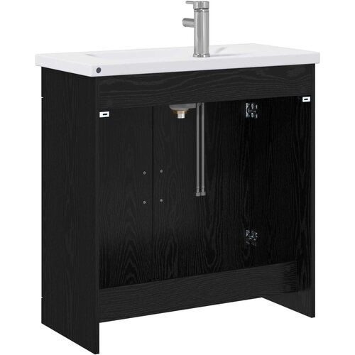  Set namje&amp;scaron;taja za kupaonicu Crni hrast 81 x 40 x 84,5 cm Slike