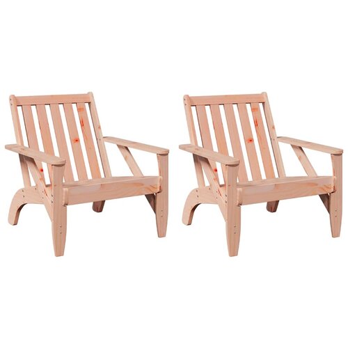 VidaXL Garden Adirondack stoli 2 kosa 75x77x77 cm masivni les Douglas, (21828013) Slike