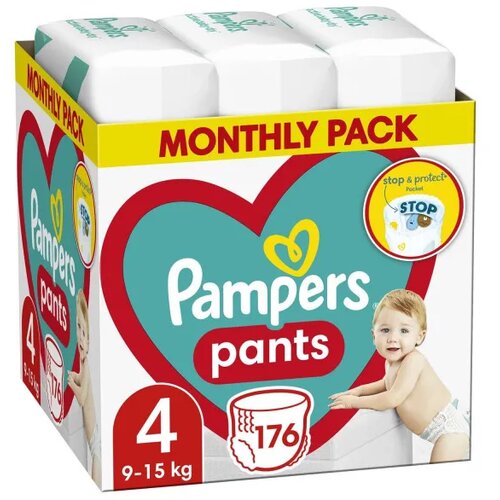 Pampers pants pelene monthly S4, 9-15kg 176 kom Cijene