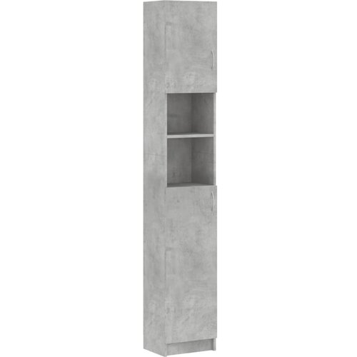Maison Chic Kopalniška omarica - Kopalniški kabinet betonsko siva 32x25,5x190 cm iverna plošča, (21795024) Cene
