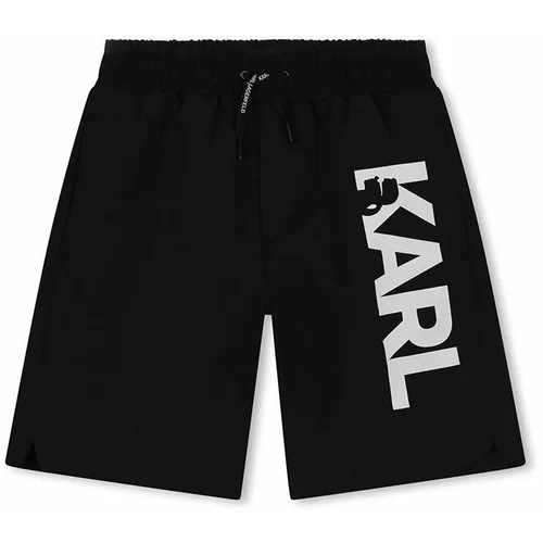 Karl Lagerfeld Dječje kratke hlače za kupanje boja: crna
