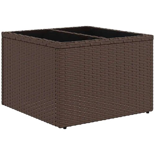 VidaXL 6-dijelni set vrtnih sofa od poliratana s jastucima smeđi Slike