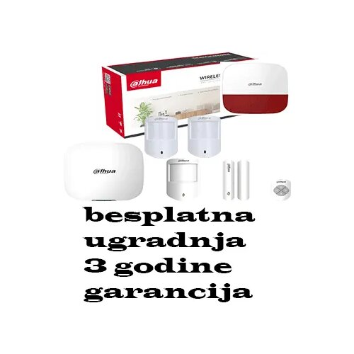 Dahua bežični alarm za kuću 3 senzora i spoljnom sirenom Slike