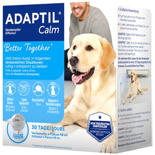 Adaptil &amp;reg; Calm Start-Set razpr&amp;scaron;ilec + steklenička 48 ml - Začetni set: razpr&amp;scaron;ilo za vtičnico + steklenička 48 ml Slike